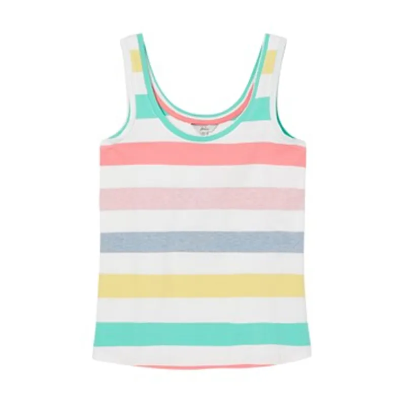 Joules Annika Stripe Scoop Neck Jersey Vest - Multi Stripe